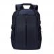 Waterproof Polyester Laptop Bag Backpack With USB Charge Port Black Color