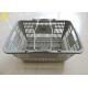 Gray Commercial Shopping Baskets , 48.5X33X28cm Shopping Baskets For Retail Stores