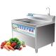 Industrial belt conveyor washer spinach banana fruits celery vegetable air bubble washing machine