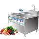 Industrial Lavadora De Frutas Ultrasonic Waves Fruits Washer Bubble Water Fruit Washing Machine