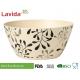 2018 New Style customized logo and pattern accetable Organic Eco Bamboo Fibre Bowl Natrural bamboo fibre serving bowl