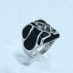 FAshion 316L Stainless Steel Ring With Enamel LRX158
