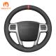 Customized Available Durable Leather Suede Hand Sewing Steering Wheel Cover Wrap for Chrysler 200 300 Town and Country 2011-2014