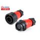 CNLINKO Electric Bike Waterproof Cable Connector 19 Pin Power Male And Female DC Plug