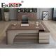 Particleboard Office Desk With Side Table OEM ODM Commercial Furniture