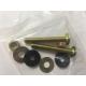 Slotted Head Toilet Tank Mounting Hardware Brass Plated Long Endurance