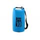 Picnic Blue Waterproof Dry Sack Bag With One Detachable Shoulder Strap