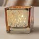 Square Gold Mercury Color Glass Candle Holder 2 Inch For Tealight Or Votive