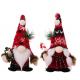 Red and White Unisex Plush Christmas Doll / Holiday Toy Doll with Santa Hat