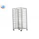 RK Bakeware China Foodservice NSF Custom Mobile Baking Tray Trolley Double Oven Rack