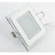Double color of Glass housing led down light square shape of panel light with CE