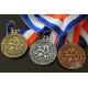 Round Custom Design UIL Metal Award Medals Blank Medallion With 3D Effect