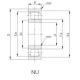 Precision Cylindrical Roller Bearings: N/NJ/NU/NUP Cylindrical Roller Bearing NU2304E