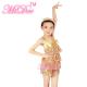 Metalic Edged Kids Dance Outfits Tiered Full Sequin Dress Shorts Including