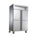 Kitchen / Grocery Commercial Upright Freezer 3 Doors With Easy Moving Wheels