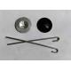 Aluminum J Hook 2.5mm Pin Dia Solar Panel Clips With Washers Installing Solar Panel Mesh