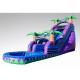 Outdoor Water Slide Jumper Inflatable Bouncer Hous Blue Tree Slides For Sale