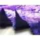 Anti - Mildew Garment Leather Fabric 54 Width Purple Color Customized Printed