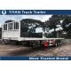 20 Foot 40 Foot 5th wheel flatbed container delivery trailer , shipping container trailers