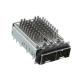 TE 2198224-3 SFP+ Cage Ganged (1x2) with Heat Sink Connector Elastomeric Gasket 16 Gb/s