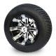 10 Tempest Low Profile Tire and Wheel Combo For Golf Cart