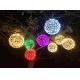 LED Iron Wire Ball Lawn Lamp Decorative Outdoor Lighting Project Garden