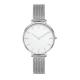 Lady Slimming Quartz Silver Stainless Steel Watch Mesh Band 36mm Diameter