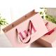 Ribbon Handle Paper Shopping Bags With Strong Heat Resistant Glue Reinforce