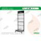 5 Tier Supermarket Shelf Display Sturdy Free Standing With Hook Levels