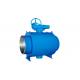 Fully Welded Floating Ball Valve Gear Operation DN 15 - 350 Size API Cerification