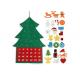 90*60 Cm Felt Christmas Decorations , Customized Logo Felt Christmas Ornaments