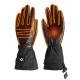 Touch Screen Synthetic Leather Heated Winter Gloves Rechargeable Battery Operated Motorcycle Gloves