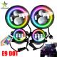 Offroad 4x4 Led Fog Lights , Multi Color Changing 7 Inch Round Headlights