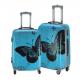 Adjustable Push Button 210D Lining Butterfly PC Trolley Luggage