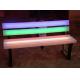LED Bench lights park chair auditorium outdoor leisure shopping mall rest waiting color charging remote control