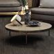Elegant Marble Ceramic Coffee Table Refined Style  Luxury Geometric Fusion Design