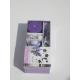 Purple  lavender fragrance scented pillar candle & essential oil  with printed label packed into gift box