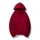 Sports Long Sleeve Anti Pilling Athletic Pullover Hoodie Bordeaux Red