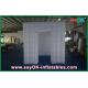 Photo Booth Wedding Props Huge Inflatable Cube Photo Booth Enclosure White 210 D Oxford Cloth