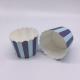 Disposable Baking Cupcakes Paper Cups , Striped Cupcake Wrappers Customized Pattern