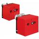 Red Color 2 Stage Running Diesel Oil Burner , Automatic Ignition Diesel Burner Heater