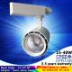 3/4 channel warm white 3000K 25W LED track light focus angle for gallery with 5 years warranty
