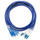 SC LC Fiber Optic Patch Cord Multimode Dual-Core OM3 4/4 10G for Survailiance WLAN LAN