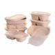 Disposable Compostable Take Away Food Containers Sugarcane Bagasse Tableware Box