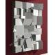 Decorative Faceted Wall Mirror , 80 * 110cm Size 3D Living Room Wall Mirror