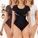 HEXIN Breathable and Chic Long Sleeve Bodysuit for Women in Multiple Colors