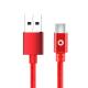 480Mbps Nylon 3A Usb C To Usb Cable 3FT Red Color PS5 Data Support