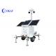 Mobile Solar CCTV Surveillance Trailer Mounted Security Camera Tower