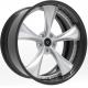 20 inch 22 inch brushed alloy forged wheels 2-piece aftermarket rims
