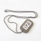 Wholesale soft enamel silver zinc metal dog tag with ball chain for souvenir;